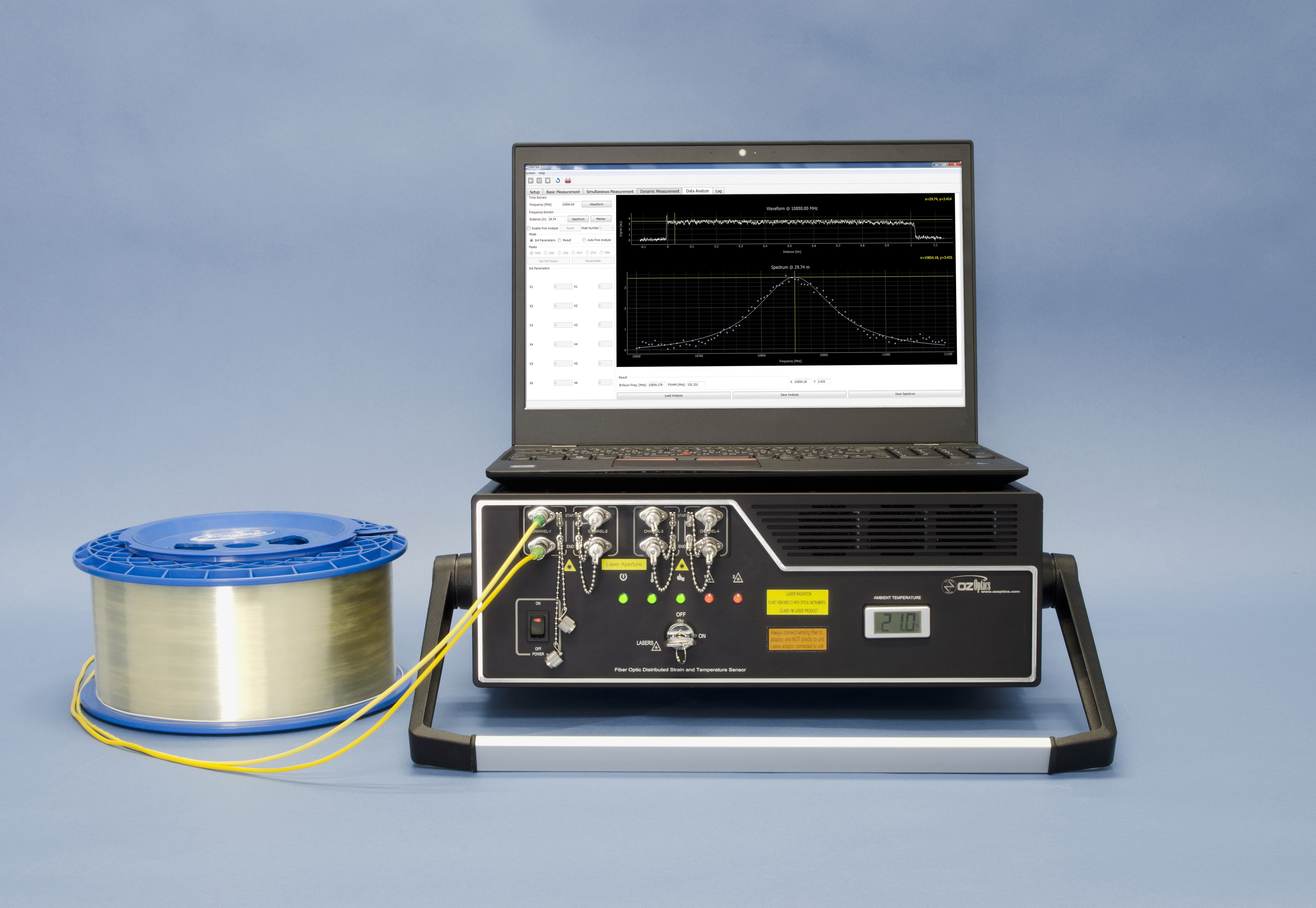 BOTDR and/or BOTDA Based Fiber Optic Distributed Strain and Temperature Sensors