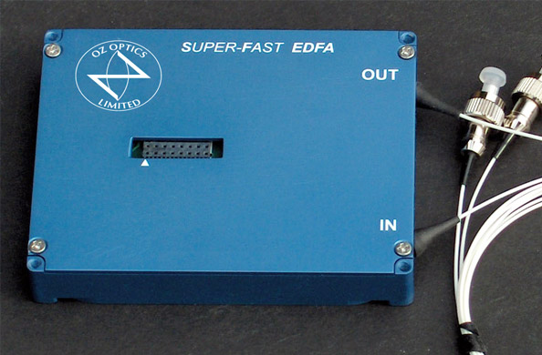 Super Fast Response Erbium Doped Fiber Amplifier